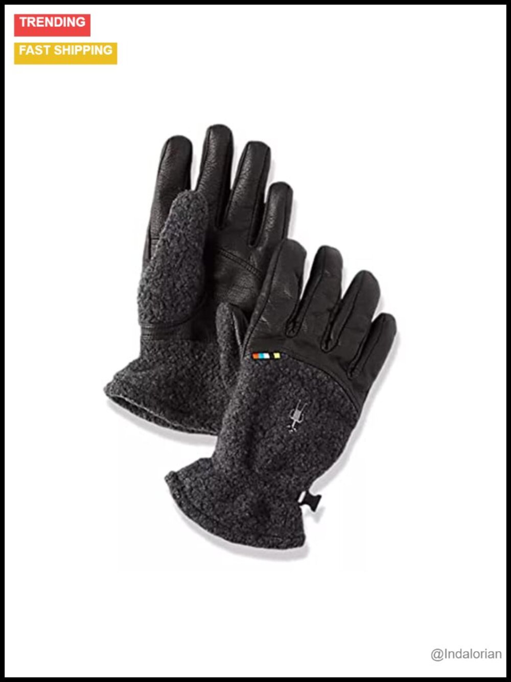 Smartwool Trail Ridge Sherpa Gloves - Merino Wool Blend Pull-On Heavyweight